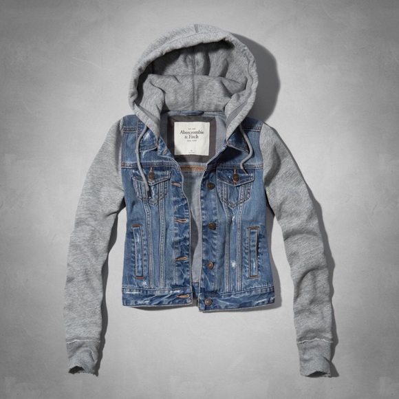 hooded sweatshirt jean jacket
